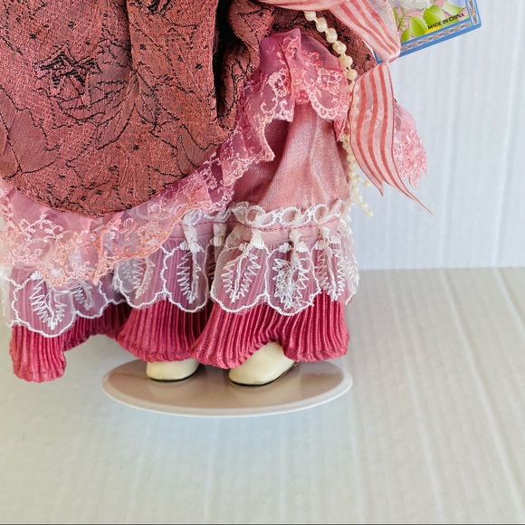 Cathay Collection Antique Porcelain Doll in Box Brand New with Stand 15” - Picture 8 of 13